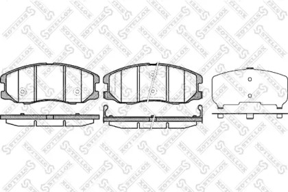 Комплект тормозных колодок STELLOX 001 094L-SX